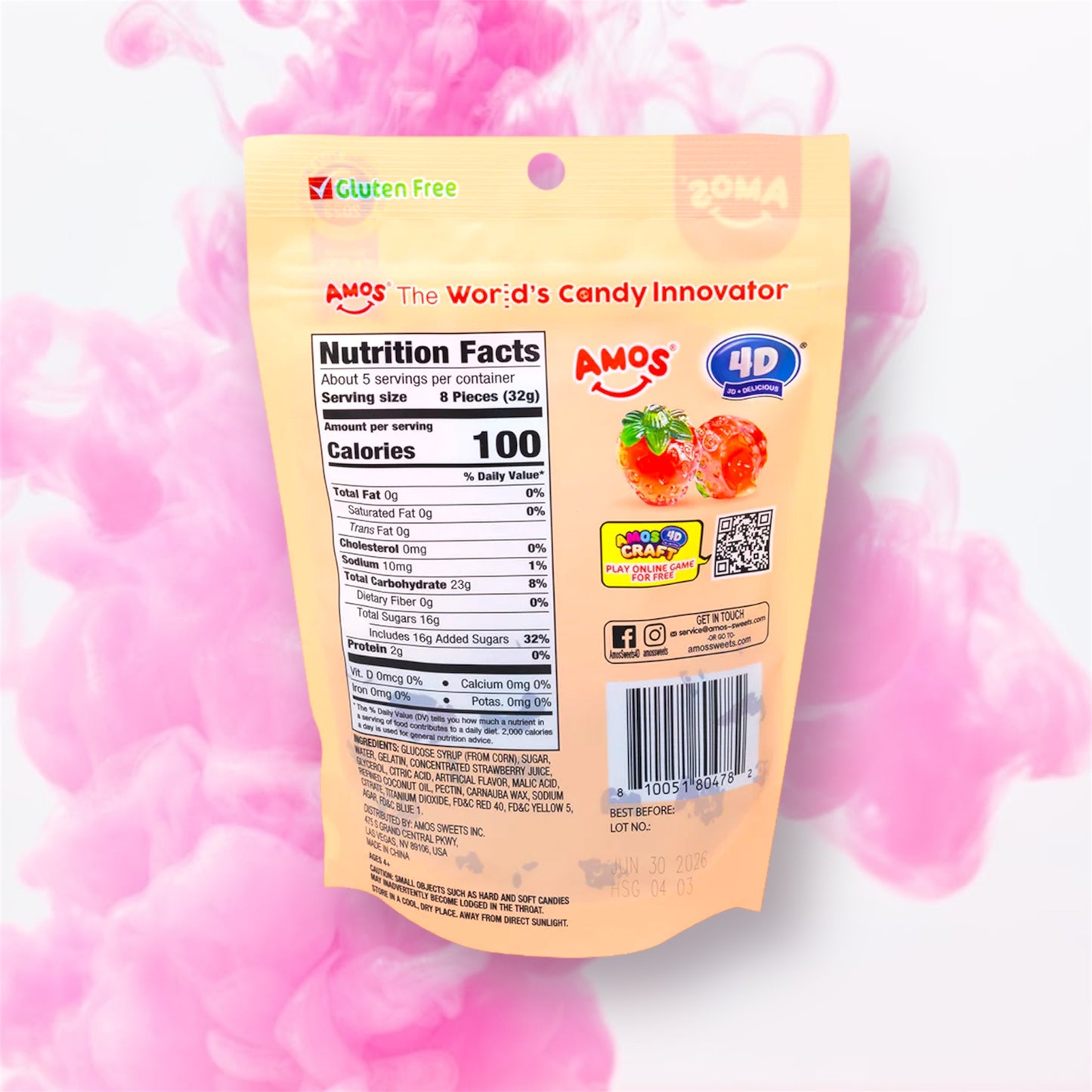 4D Fruit Gummy - Strawberry Burst Juice Filled