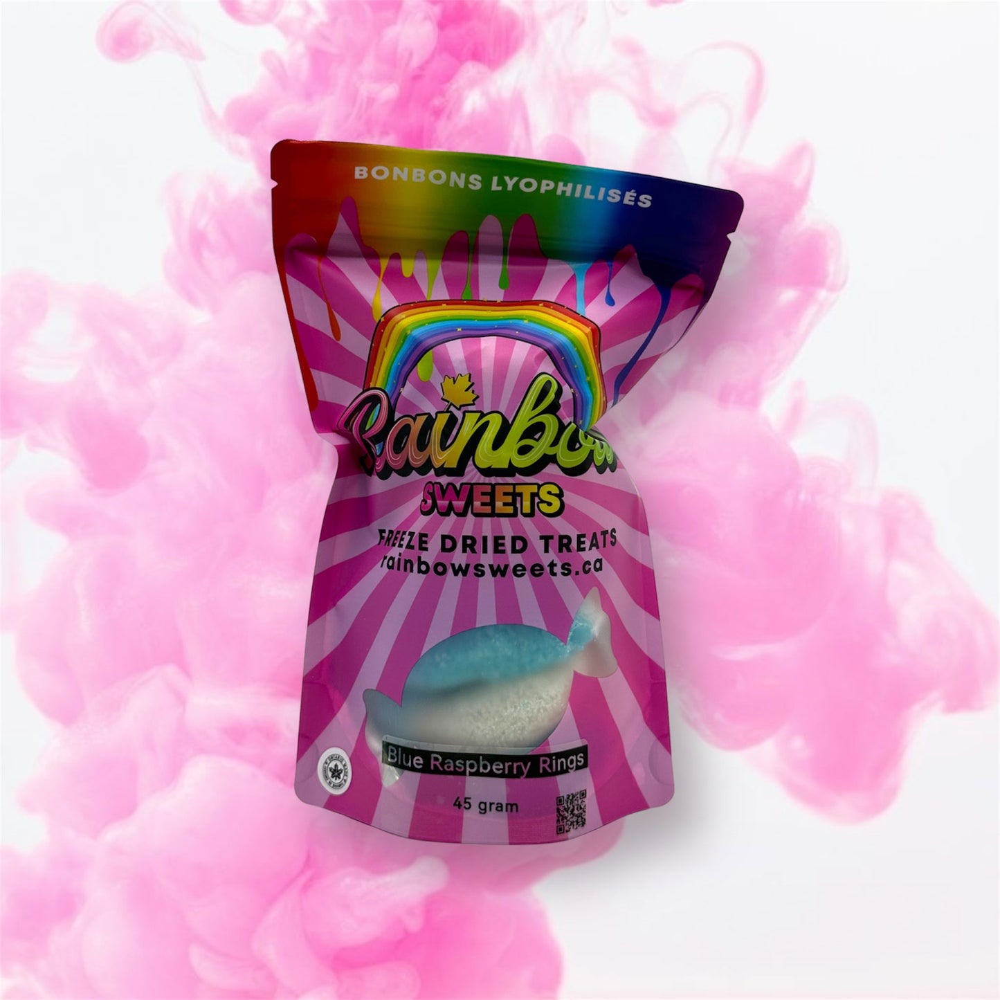 Freeze Dried Blue Raspberry Rings