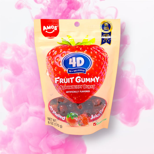 4D Fruit Gummy - Strawberry Burst Juice Filled