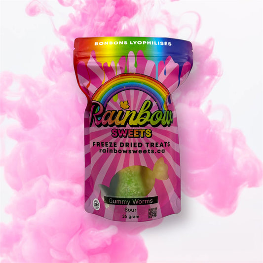 Freeze Dried Sour Gummy Worms